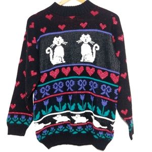 VINTAGE Adele Knitwear Cat&Mouse Sweater